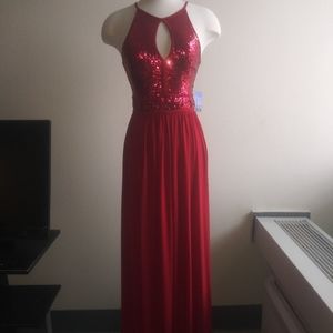 Beautiful Red Dress with Sequins Size 1
